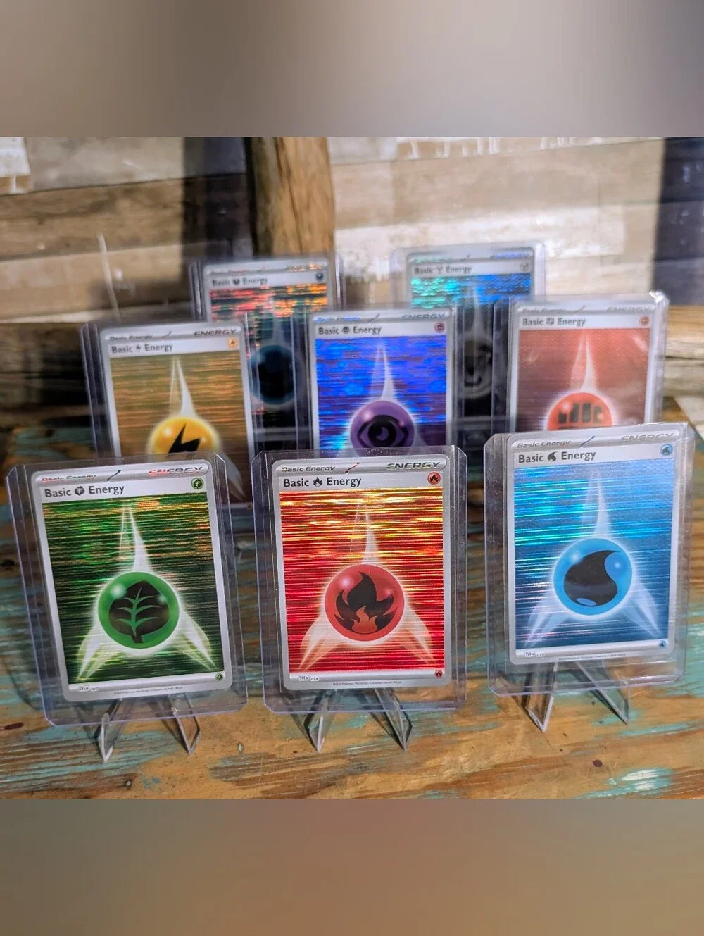 Pokemon Scarlet And Violet Energy Holo 8 Card Bundle